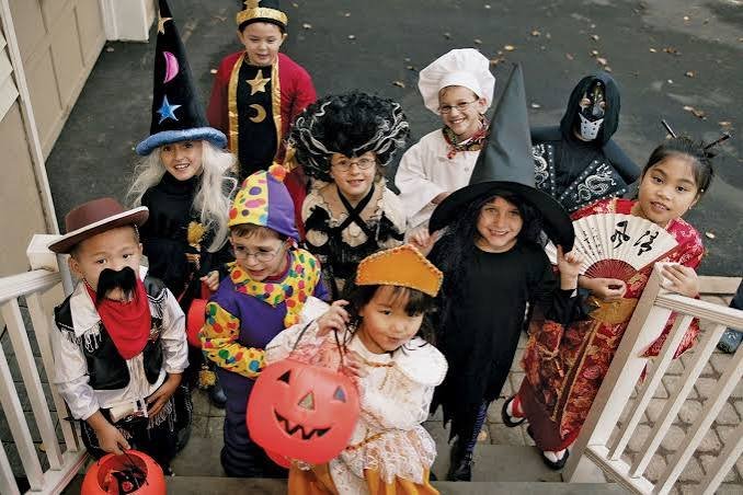 Children celebrating cultural dress-up day